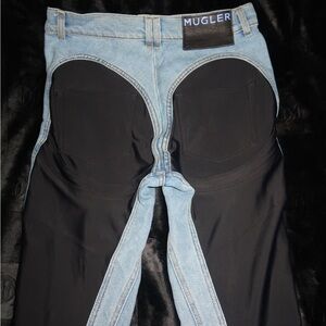 COPY - Mugler Black and Blue Jeans